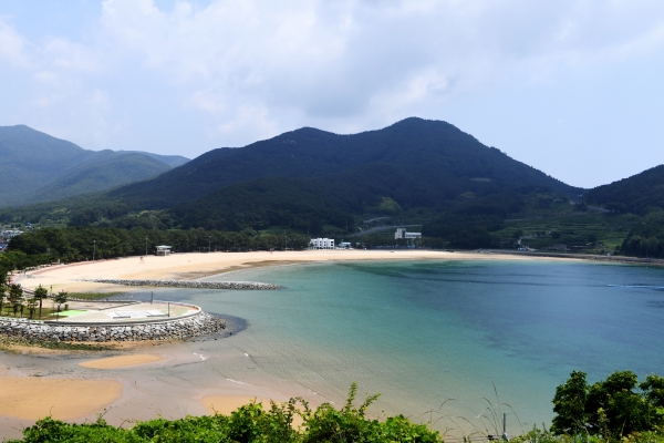 경남 남해군 상주은모래비치 전경