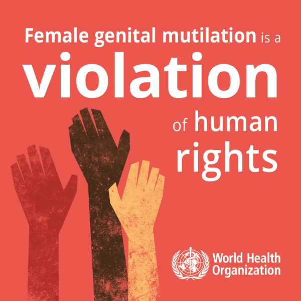‘여성할례는 인권침해이다’-세계보건기구(WHO) 홈페이지 그래픽 캡처