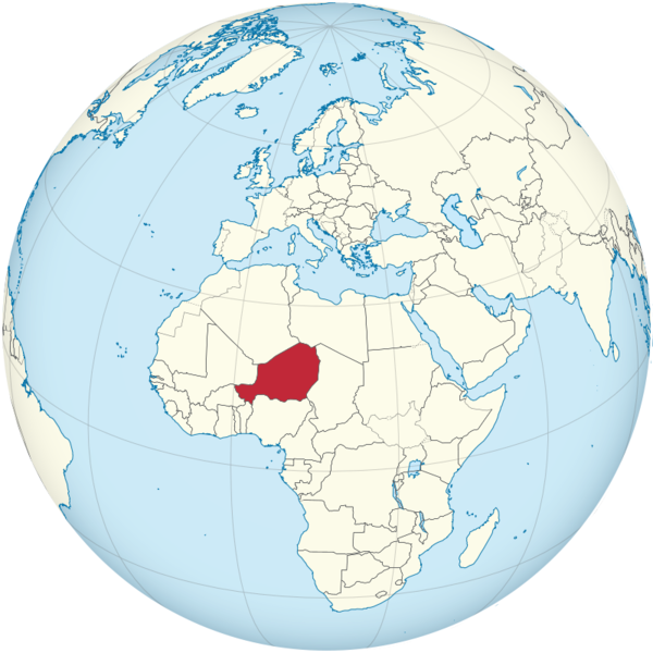 서아프리카의 내륙국가인 니제르는 알제리, 리비아, 말리, 나이지리아 등과 국경을 접하고 있다.(출처-위키피디아)