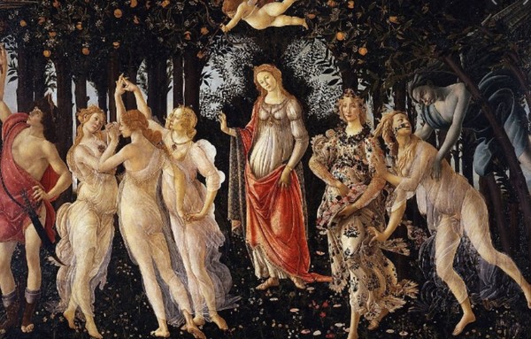 보티첼리, 프리마베라(1477-78, 우피치 미술관)
